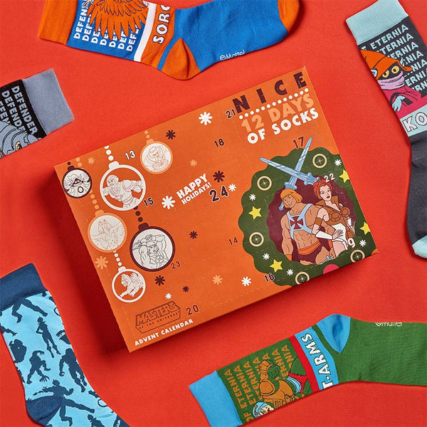 He-Man Masters of the Universe "Nice" 12 Days of Socks Advent Calendar