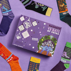 He-Man Masters of the Universe "Naughty" 12 Days Socks Advent Calendar